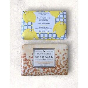Beekman 1802 Pure Goat Milk Soap Sunshine Lemon & Honey & Orange Blossom 3.5oz